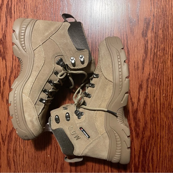 Men’s work boots with steel toe  leather boots high quality comfortable boots - Picture 6 of 13